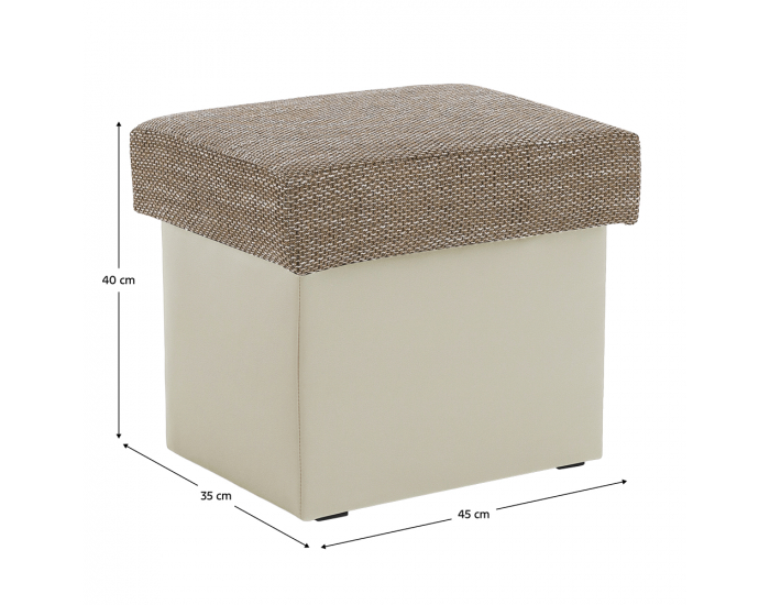 Taburetka T2 - cappuccino / béžová