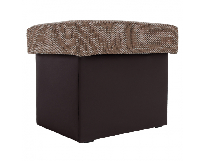 Taburetka T2 - cappuccino / tmavohnedá