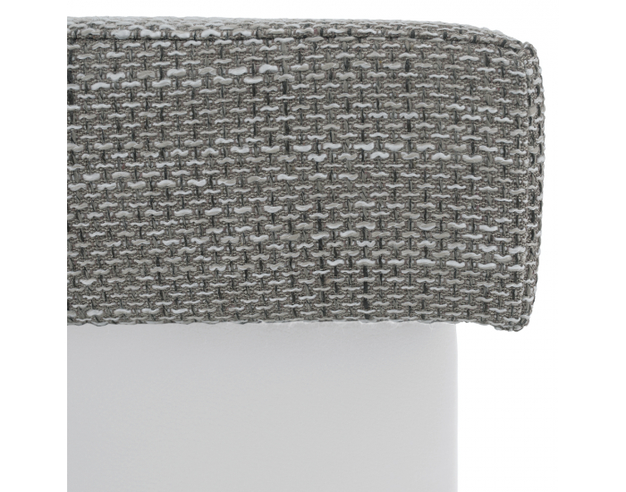 Taburetka T2 - sivá (Berlin 01) / biela (Soft 17)