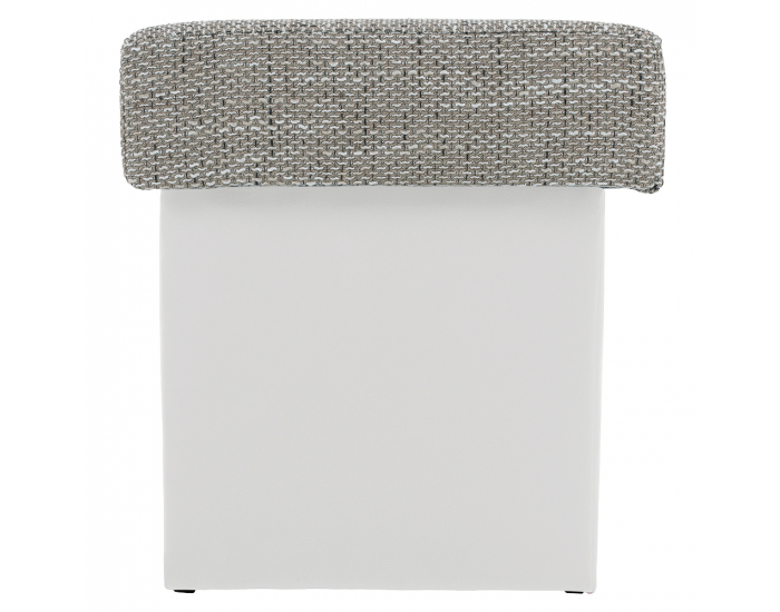 Taburetka T2 - sivá (Berlin 01) / biela (Soft 17)