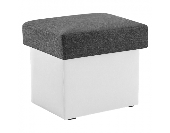 Taburetka T2 - sivá (Sawana 05) / biela (Soft 17)