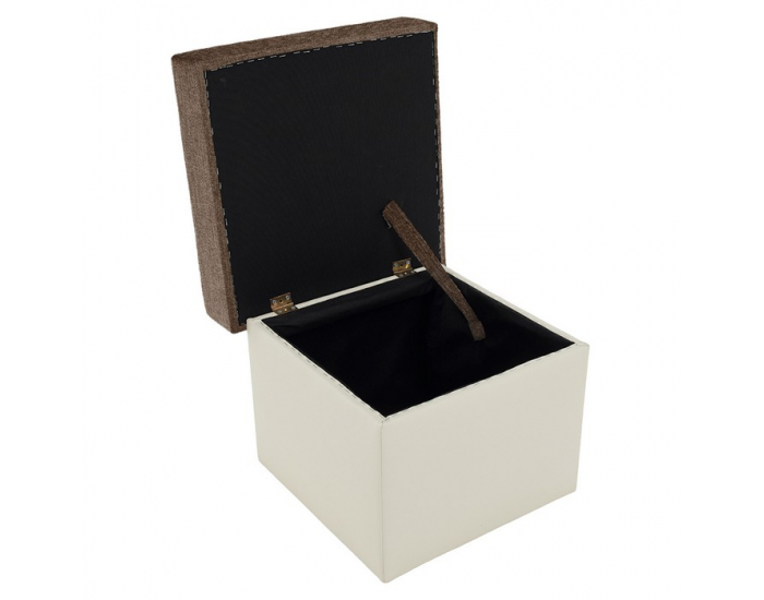 Taburetka T3 - hnedá / béžová