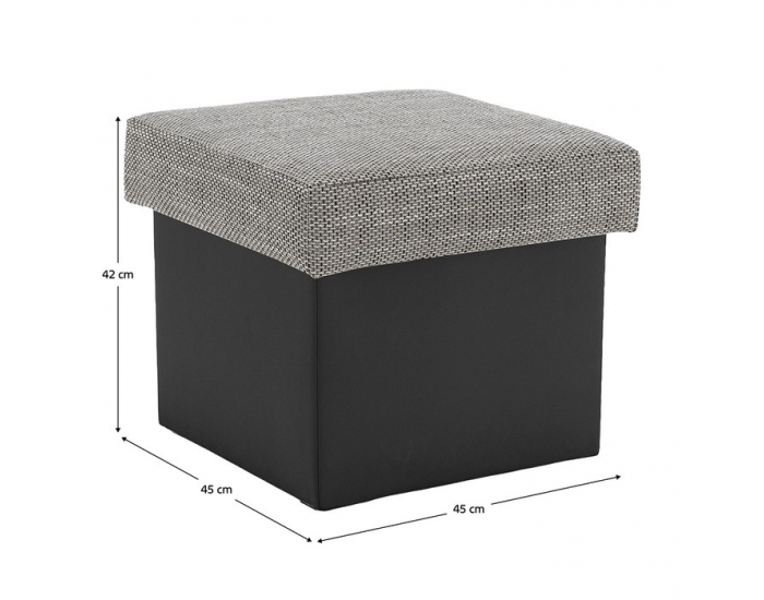 Taburetka T3 - sivá / čierna