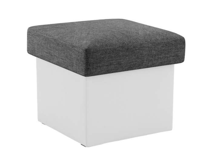 Taburetka T3 - sivá (Sawana 05) / biela (Soft 17)