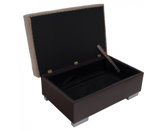 Taburetka T4 - cappuccino / tmavohnedá