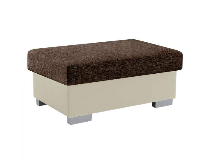 Taburetka T4 - hnedá / béžová