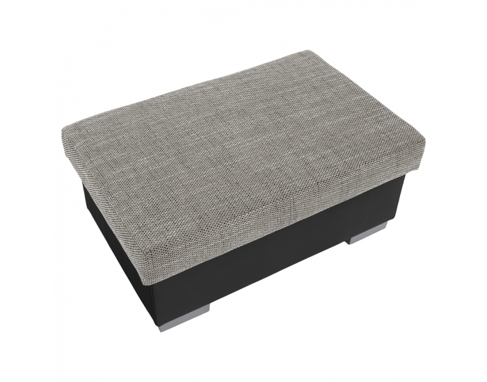 Taburetka T4 - sivá (Berlin 01) / čierna (Soft 11)