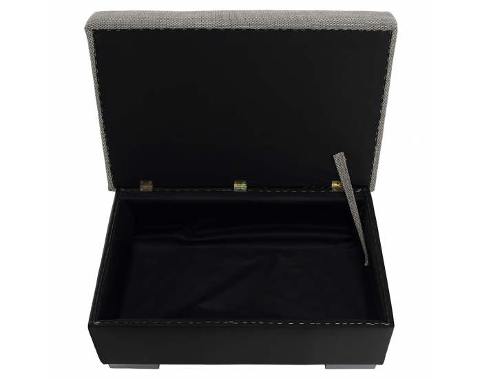 Taburetka T4 - sivá (Berlin 01) / čierna (Soft 11)