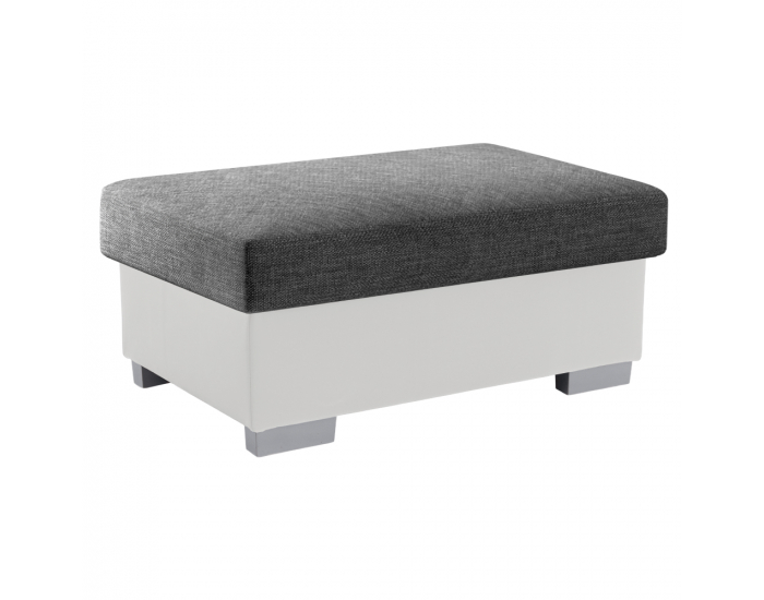 Taburetka T4 - sivá (Sawana 05) / biela (Soft 17)