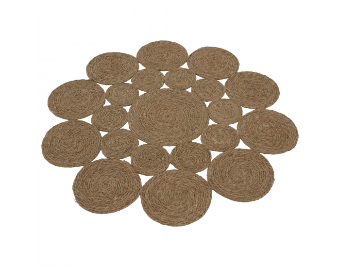 Okrúhly koberec Taban 120 cm - prírodná