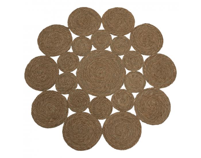 Okrúhly koberec Taban 120 cm - prírodná