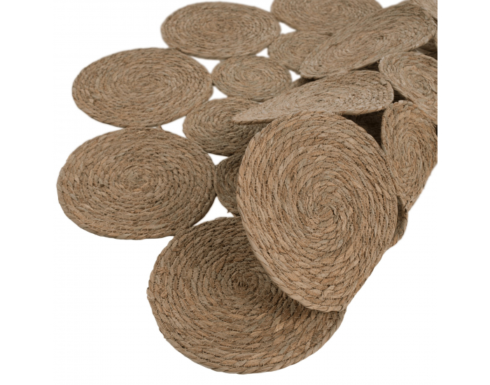 Okrúhly koberec Taban 120 cm - prírodná