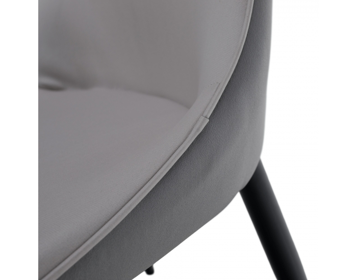 Jedálenská stolička Tabita - svetlosivá / tmavosivá