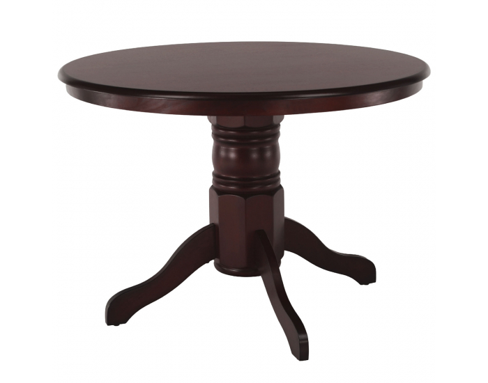 Rustikálny okrúhly jedálenský stôl Tablos - gaštan