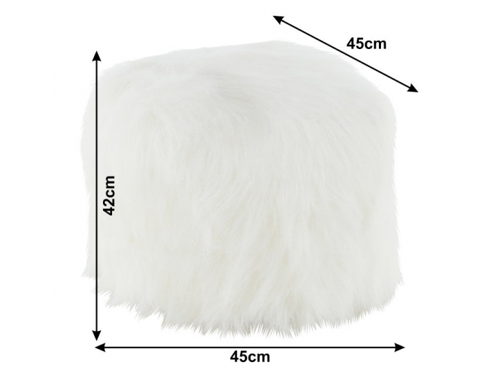 Taburetka Azene - biela