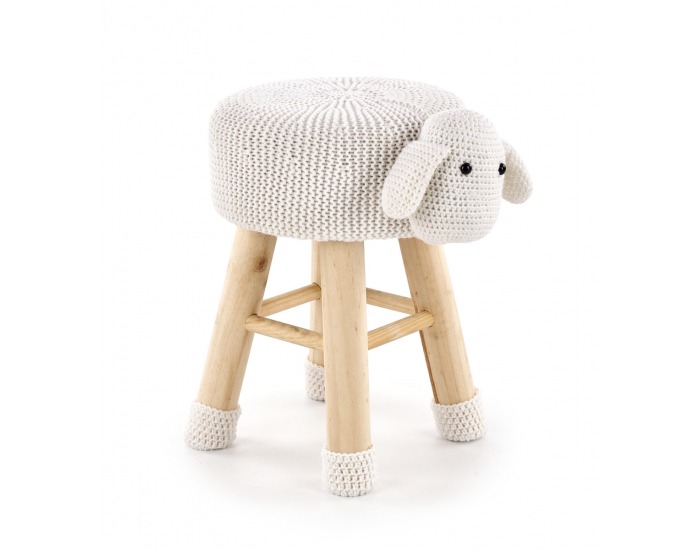 Taburetka Dolly 2 - krémová / prírodná