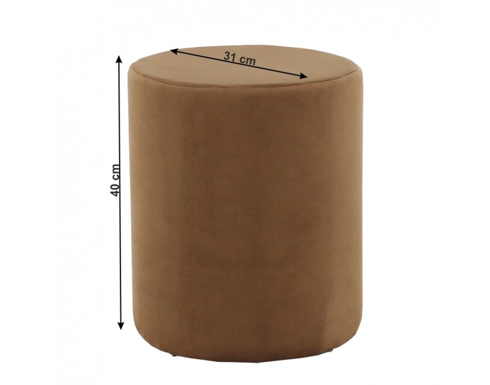 Taburetka Neli - hnedá