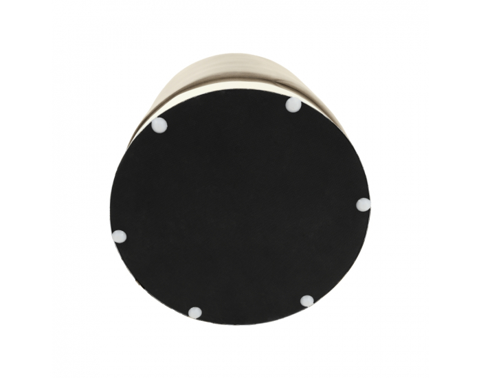 Taburetka s úložným priestorom Aniza - sivohnedá (taupe) / zlatá