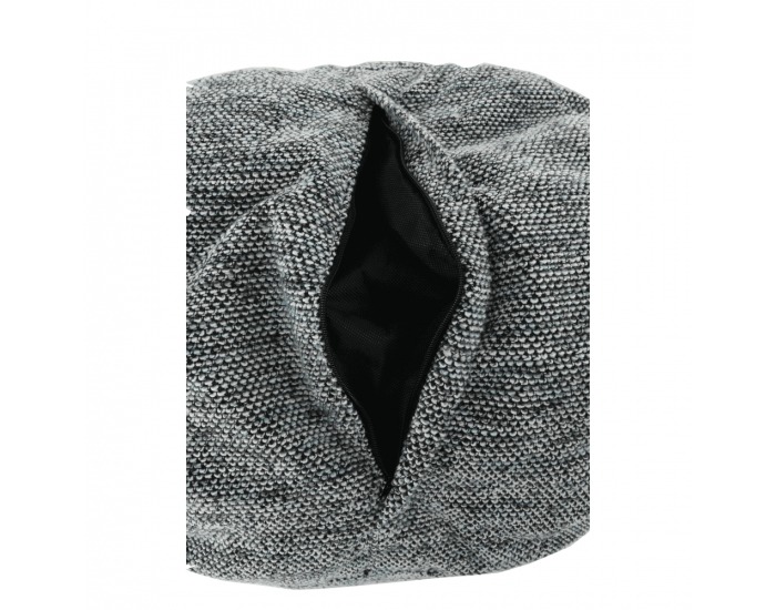 Taburetka (sedací vak) Hanord - čierna / biela