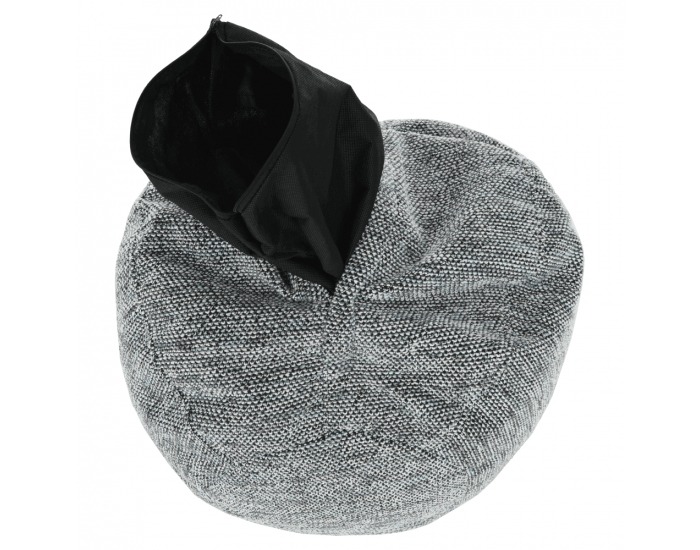 Taburetka (sedací vak) Hanord - čierna / biela