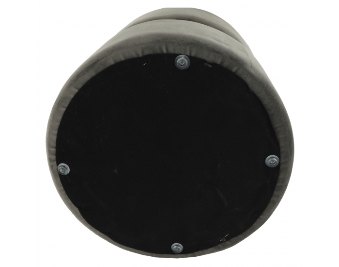 Taburetka Vizel - sivohnedá / zlatá