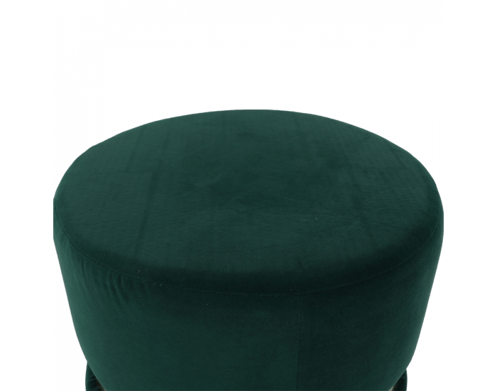 Taburetka Vizel - smaragdová / zlatá