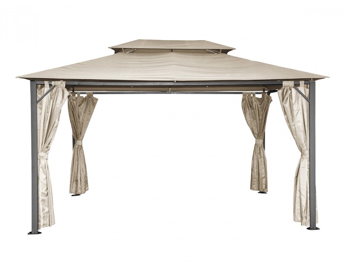 Záhradný altánok Tarsia 400x300 cm - béžová