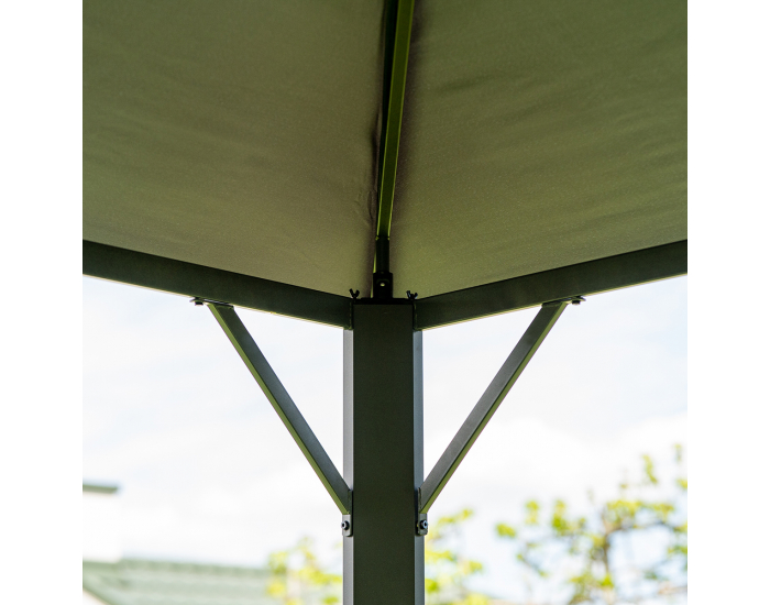 Záhradný altánok Tarsia 400x300 cm - grafit