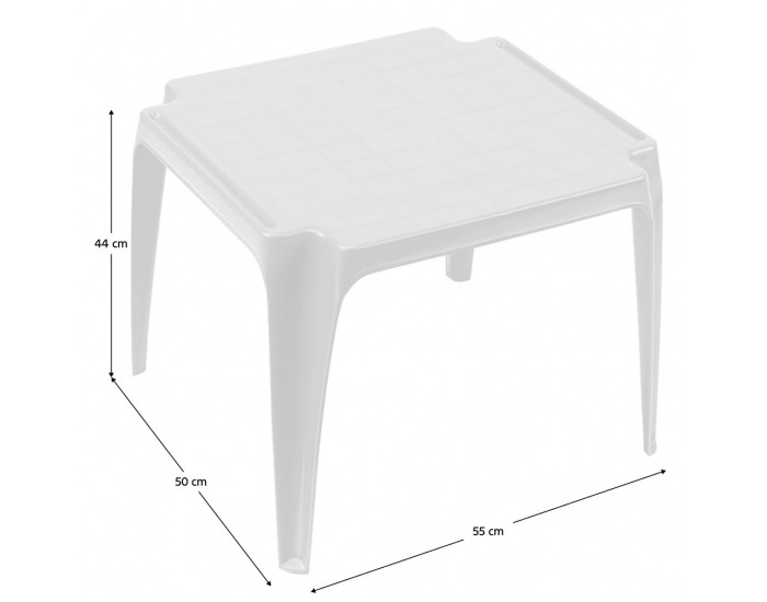 Detský záhradný stolík Tavlo - biela