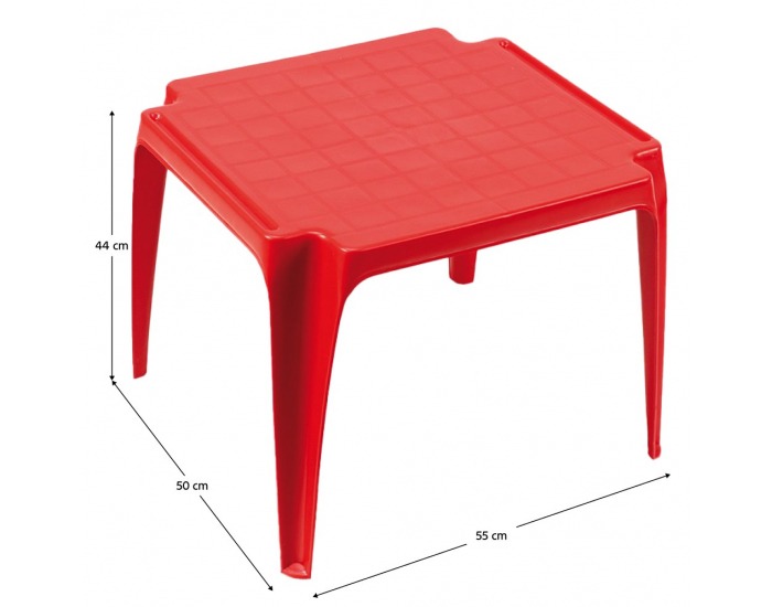 Detský záhradný stolík Tavlo - červená
