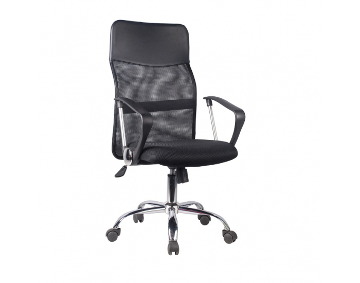 Kancelárske kreslo s podrúčkami TC3-973M 2 New - čierna / chróm