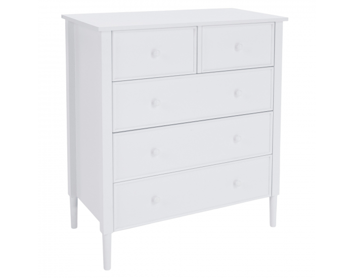 Zásuvková komoda Teana - biela