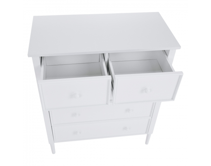 Zásuvková komoda Teana - biela