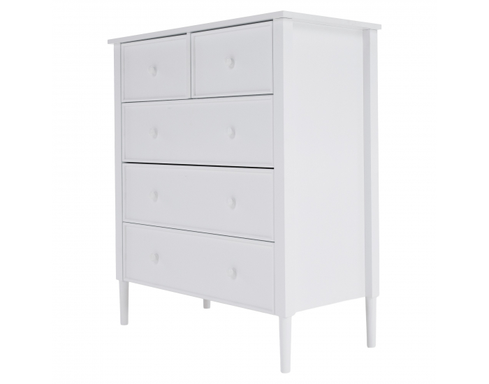 Zásuvková komoda Teana - biela