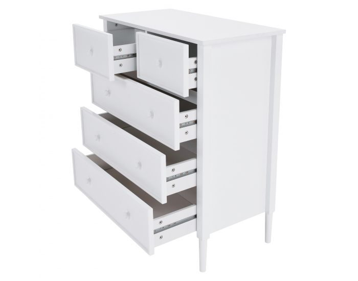 Zásuvková komoda Teana - biela