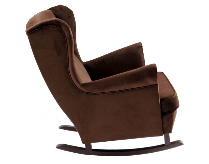 Hojdacie kreslo ušiak Teja - hnedá / orech