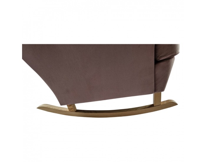 Hojdacie kreslo ušiak Teja - ružová / buk