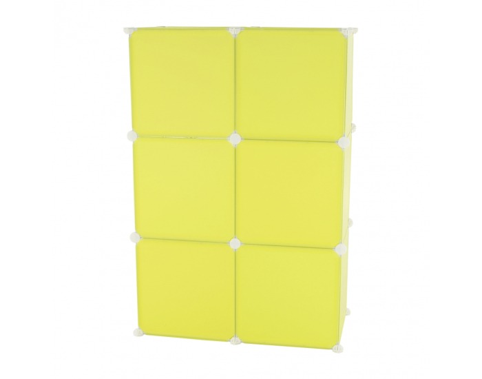 Detská modulárna skrinka Tekin - zelená / detský vzor