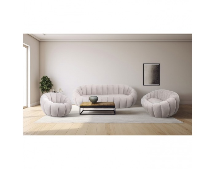 Dvojsedačka Tekvio - svetlosivá