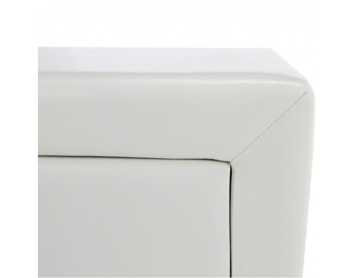Čalúnený nočný stolík Fantasy New - biela
