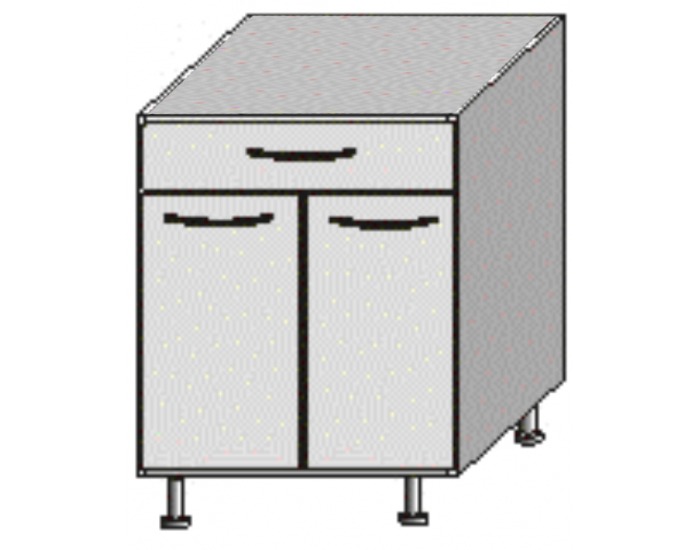 Dolná kuchynská skrinka Jura New IA D-80 S1 - rigoleto light / rigoleto dark / wenge