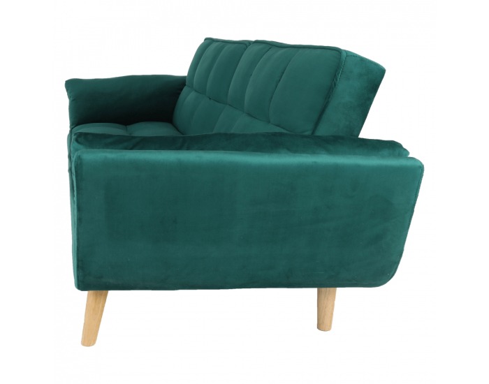 Rozkladacia pohovka Kaprera - smaragdová / buk