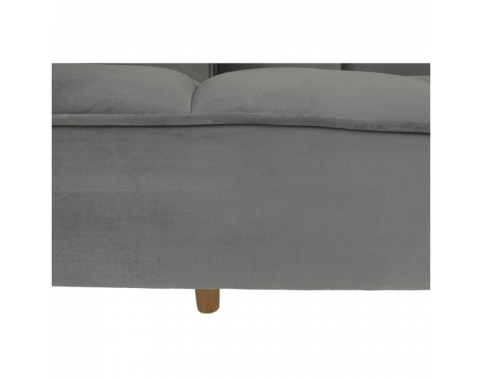 Rozkladacia pohovka Kaprera - svetlosivá / buk