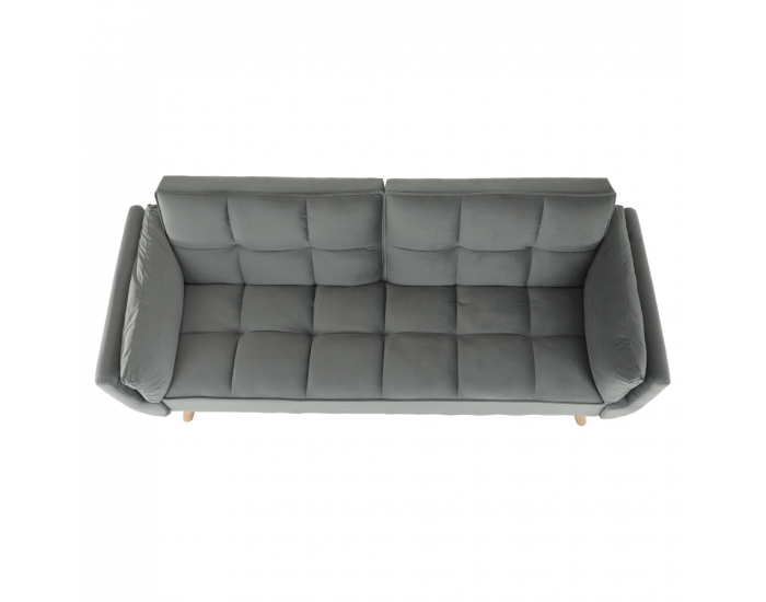 Rozkladacia pohovka Kaprera - svetlosivá / buk