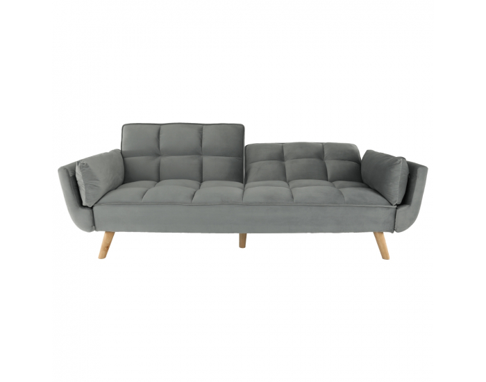 Rozkladacia pohovka Kaprera - svetlosivá / buk