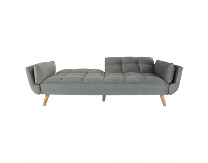 Rozkladacia pohovka Kaprera - svetlosivá / buk