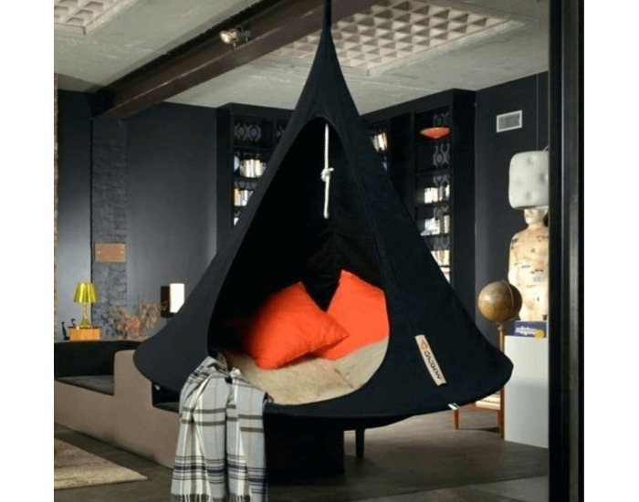 Závesné hojdacie kreslo Klorin - červená