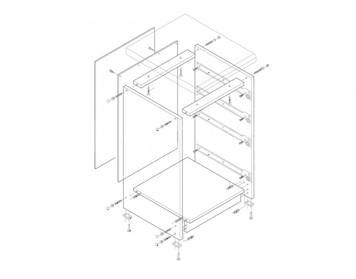 Dolná kuchynská skrinka Lenka D-40 - orech