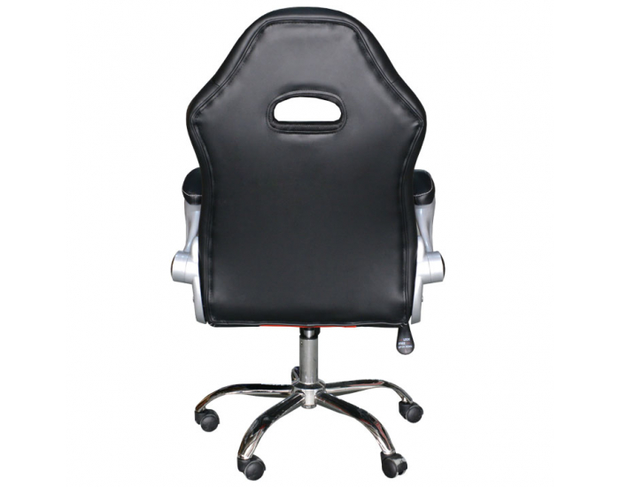 Kancelárske kreslo s podrúčkami Marvin - čierna / červená