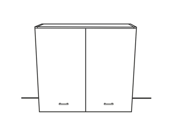 Horná kuchynská skrinka Narcis G-80 - dub sonoma